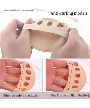 Soleful Solutions High Heel Metatarsal Pads & Invisible Toe Socks (5Pairs Beige) - Buy Online on SooperMarket.com