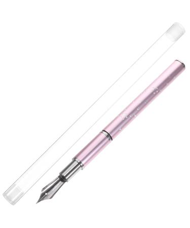 minkissy 1 Set Nail Art Fountain Pen Brush with Replacement Beads Manicures Painting Pens Manicure Supplies Nail Art Tool (pink)