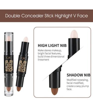 2-in-1 Contouring Pencil & Concealer - Versatile Makeup Highlighter for All Skin Types | International Shipping Available - Buy Online on SooperMarket.com