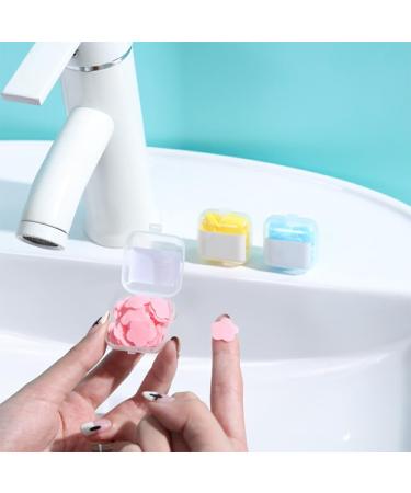 Dajidafu Soap Paper Hand Disposable Washing Scented Travel Cleaning Toilet Bath Slice Skin Supplies Bathroom Box Household Pink - Buy Online on SooperMarket.com