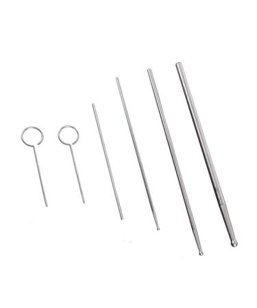 PETSTARCX 6 Pack Round Ball Tip Reptiles Snake Probe Portable Probe Kit