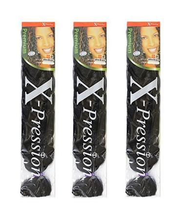 X-pression Premium Original Ultra Braid. - Colour 4 (Pack of 3) 4 3 Count (Pack of 1)
