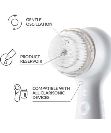 Clarisonic Luxe Cashmere Facial Cleansing Brush Head Replacement - Compatible with Mia 1, Mia 2, Mia Fit, Alpha Fit, Smart Profile Uplift and Alpha Fit X - 1 Pack - Buy Online on SooperMarket.com
