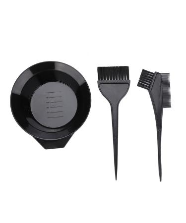 3pcs Hair Coloring Brush and Bowl Set Professional Hair Salon Dyeing Perming Tools