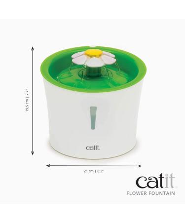 Catit Senses 2.0 Flower Fountain | Green Cat Drinking Water Fountain - Buy Online on SooperMarket.com