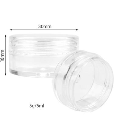 Huayue 80-Piece Transparent Cosmetic Containers Set - Empty Cans for Creams Lip Balm Candles & Nail Art - Ideal Travel & Sample Jars - Buy Online on SooperMarket.com