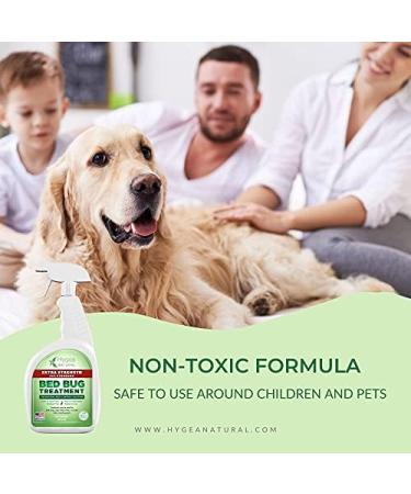 Hygea Natural Bed Bug Spray 128oz Gallon Refill - Effective Treatment for Bed Bugs, Dust Mites, Lice, and Fleas - Stain & Scent Free Formula - Safe for Children & Pets - Buy Online on SooperMarket.com