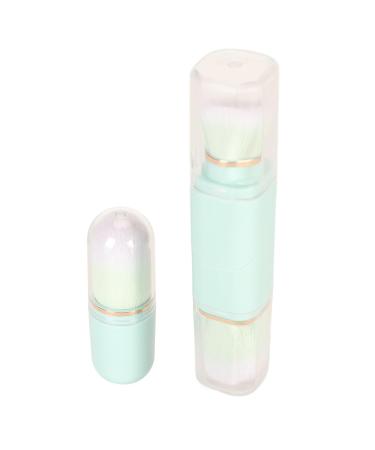 Portable Double Headed Retractable Makeup Brush Set - Blue Capsule Design for Travel | Powder Blush Tool Kit - Buy Online on SooperMarket.com
