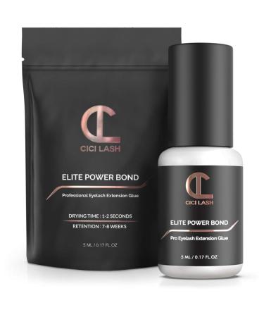 Elite Power Eyelash Extension Glue - 8 Week Retention Fast Drying Latex Free 5ml - Perfect for Professionals - Buy Online on SooperMarket.com