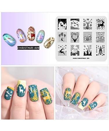 Christmas Winter Elk Stamping Plate for DIY Nail Art - CH009 - Buy Online on SooperMarket.com