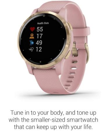 Garmin V voactive 4S Renewed Smartwatch | GPS, Music, Body Energy Monitoring | Light Gold/Light Pink Band - 40mm - Buy Online on SooperMarket.com