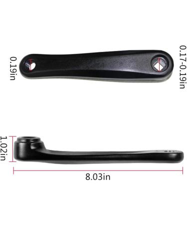 BAFANG Bicycle Crank Arm Set for 36V/48V BBS01/BBS02/BBS03 Series - Left/Right Pair - Buy Online on SooperMarket.com