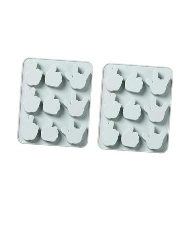 MAGICLULU 2pcs Silicone Molds Silicone Fondant Molds Silicone Baking Mold Cake Mold DIY Baking Molds Fudge