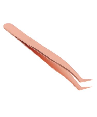 Eyelash Extension Tweezers Stainless Steel Profession Ell Precise Comfortable Grip Tight Tip Eyelash Tweezers Rose Gold (Volume Tweezers)