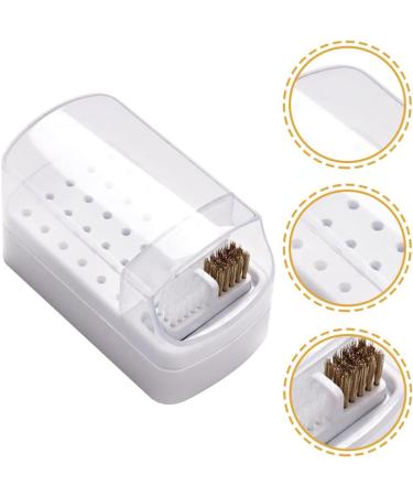 Beavorty Grinding head cleaning box 5 in 1 nail drill bit ceramic nail drill bit nail organizers and storage for nail tech nail charm organizer drill bit holder plastic Supplies Rack 2 in 1 - Buy Online on SooperMarket.com