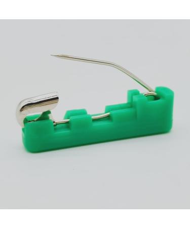 ibotti Curved Safety Pins 50-Count Green - Basting Pins for Quilting Size 1 with Grip Covers - Buy Online on SooperMarket.com