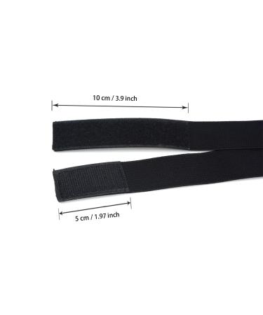 6 Pcs Black Lace Melting Bands for Lace Frontal Laying - 1 Inch Elastic Wig Headbands - Buy Online on SooperMarket.com