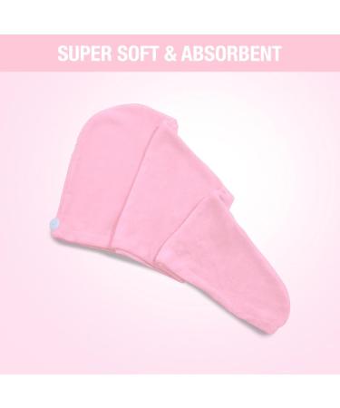 Nykaa Naturals Microfiber Hair Towel Wrap - Lightweight & Absorbent Gentle on Hair Prevents Frizz - Pink - 1 pc | Ideal for All Hair Types - Buy Online on SooperMarket.com
