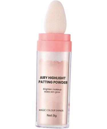 predolo Highlighter Powder Glow Brightener Face Blusher Patting Powder Smooth Loose Powder Setting Powder Shimmer and Shine for Makeup Pink - Buy Online on SooperMarket.com