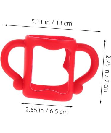 ibasenice 2pcs Silicone Bottle Handle Bottle Handle Milk Bottle Accessories Milk Bottle Handles Silicone Bottle Handle Milk Bottle Grips Feeding Bottle Newborn Feeder 13.00X7.00X6.50CM Assorted Color - Buy Online on SooperMarket.com