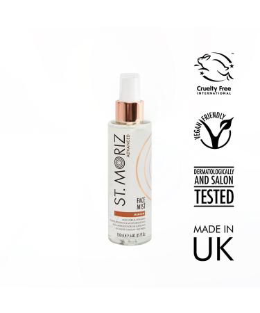 St Moriz Advanced Instant Tanning Face Mist with Aloe Vera & Vitamin E - Fast Drying Vegan Fake Tan Medium 150ml - Buy Online on SooperMarket.com