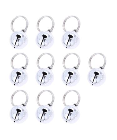 Balacoo Pet Bells 10pcs Cat Dog Bells Pet Collar Accessories Pet Training Bells for Kitten Collars Puppy Collars Silver