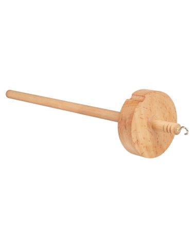 Finetoknow Drop Spindle Top Whorl Yarn Spin Hand Carved Wooden Tool for Beginners