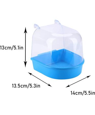 YNC Bird Cage Bathtub Shower Box - Clear Hanging Bird Tub for Cockatiel, Parakeet & Small Pet Birds - Buy Online on SooperMarket.com