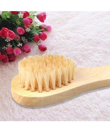 Hiibaby 1PC Facial Cleaning Exfoliate Brush Facial Skin Care Tool Pore Cleaner Brush with High Grade wood Holder and Soft Bristle 100% Natural Bristles - Buy Online on SooperMarket.com