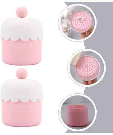 6pcs Makeup Cups Soap Whip Bubbling Foaming Tool Facial Making Using Device Maker Foamer Bottles Bathroom Foam Former Bubble Manual Dispenser Travel Pink Cup Empty Chic - Buy Online on SooperMarket.com