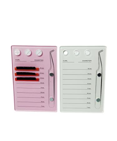 Acrylic Eyelash Extension Organizer | Pink False Eyelash Tray with Scale - Buy Online on SooperMarket.com