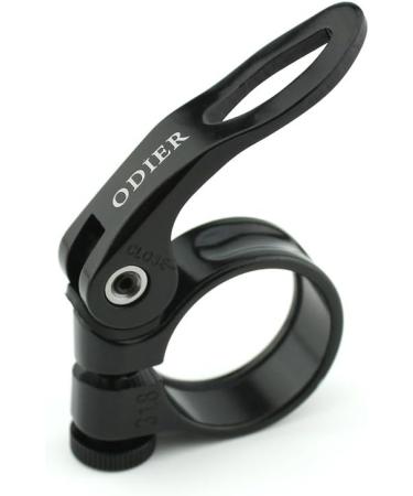 ODIER Quick Release Seatpost Clamp 31.8mm/34.9mm - Black | MTB & Road Bike Seatpost Clamp - Buy Online on SooperMarket.com