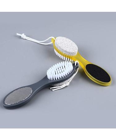 Dajidafu PP PS Foot File Replacement Solid Color Hanging Pedicure Exfoliating Dead Skin Remover Bath Brush with Lanyard Yellow - Buy Online on SooperMarket.com