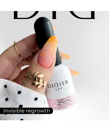 Didier Lab - Premium Gel Nail Polish Confetti - Wedding - Gel Nail Varnish - Nail Art - Long-Lasting High Gloss Wear - Easy to Apply - Gel Nails - Rich Pigment - UV/LED - Chip Resistant - Buy Online on SooperMarket.com