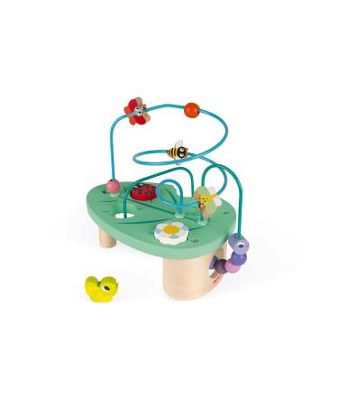 Janod - Caterpillar and Co Looping - Wooden Early - Learning Toy - Educational Game - Fine Motor Skills - 12 Months - J08253