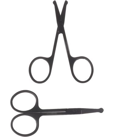 TEMKIN Stainless Steel Nose Hair Trimmer - Portable Mustache & Ear Hair Remover Scissors | Mini Curved Design for Precision Grooming - Buy Online on SooperMarket.com