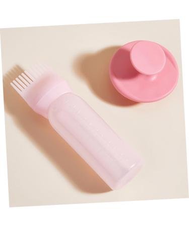 NOLITOY Hair Dye Bottle Set - 2 in 1 Hair Oiling & Root Comb Brush - Pink Dispensing Bottle for Easy Hair Color Application - Buy Online on SooperMarket.com