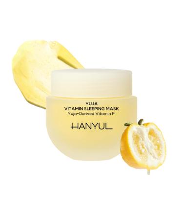 Hanyul Yuja (Yuzu) Vitamin Sleeping Mask | Overnight Face Mask for Brightening Toning Moisturizing Night Skincare with Vitamin C B and Hyaluronic Acid Non-Comedogenic tested 2.37 fl.oz.
