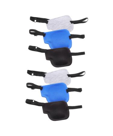 ORFOFE 6 Pcs Single Eye Mask Small Eye Protector Adjustable Eye Cover Lazy Eye Glasses Eye Patch Polyester