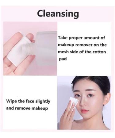 Momoup Organic Cotton Sheets 200 Pieces/Bag 100% Organic Unbleached (2# Double Effect Makeup Pads - 3 Bags) - Buy Online on SooperMarket.com