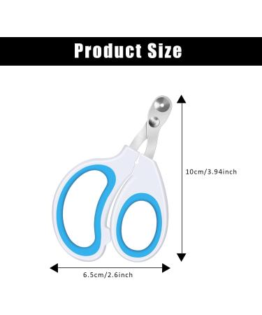 Tinkber 2-Pack Cat Nail Clippers - Stainless Steel Round Pet Nail Shears for Cats Puppies & Small Dogs - Blue & Orange - Buy Online on SooperMarket.com