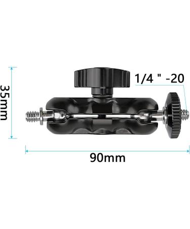 CAMVATE Universal Magic Arm 1/4 -20 Thread (Black 2 Pieces) - 2080 | Multi-functional Mounting Solution - Buy Online on SooperMarket.com