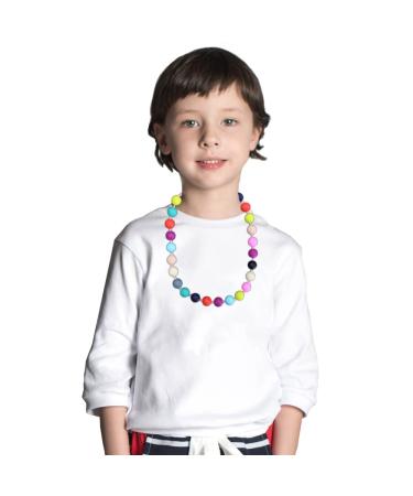 2PCS Silicone Chew Necklaces for Sensory Kids with Autism - Teething and Biting Relief for Boys and Girls - Buy Online on SooperMarket.com