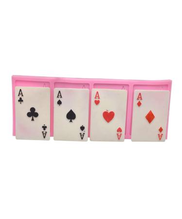 PRETYZOOM De Silicona para Gelatinas Silicone Mold Poker Baking Mold Playing Cards Cake Mold Modeling
