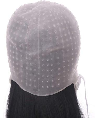 FRCOLOR Silicone Highlight Cap for Women - Hair Coloring Dye Tool with Needle - Buy Online on SooperMarket.com