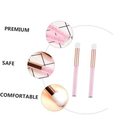 Baluue 2pcs Nose Brush Eyeshadow Brush Makeup Eyeshadow Lady Parts Eye Makeup Accessory Aluminum Tube Pink - Buy Online on SooperMarket.com