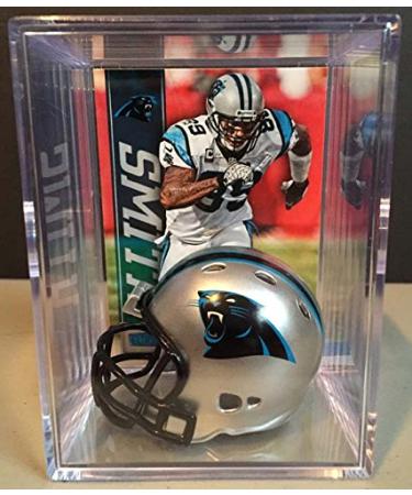 Carolina Panthers NFL Helmet Shadowbox w/Steve Smith card