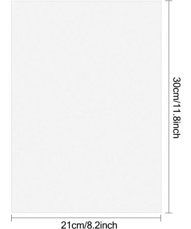 50 Sheets Carbon Paper Graphite Paper White Carbon Transfer (8.5 x 11.5 inch) Tracing Papers with 5 PCS Embossing Styluses Dotting Tools for Wood Paper Canvas Craft White-50 - Buy Online on SooperMarket.com