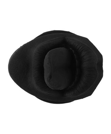 Tongue puncture exercise tool silicone mouth tongue model multifunctional high elasticity with stands for medical displays (black)