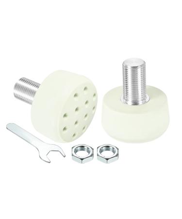 PATIKIL Roller Skate Toe Stops with Bolts, 82A Rubber Brake Stoppers Block with Holes for Roller Skate Accessories Replacement Green